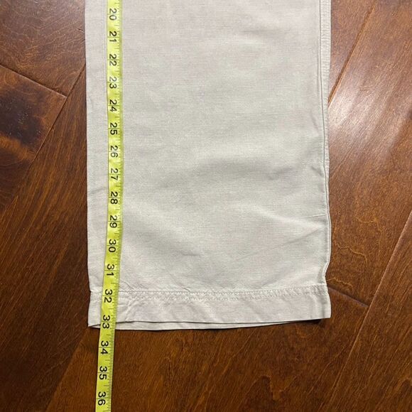 Banana Republic Vintage 2003 Linen Blend Light Tan Pants Men's Size 35 x 32 - Picture 9 of 9